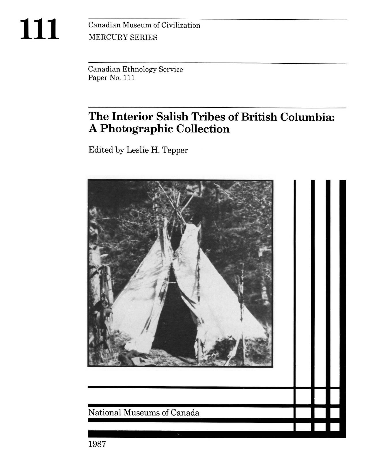Interior Salish tribes of British Columbia: A photographic collection by Leslie H. Tepper
