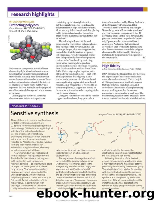 Interlocked molecules: Protecting polyynes by Stuart Cantrill