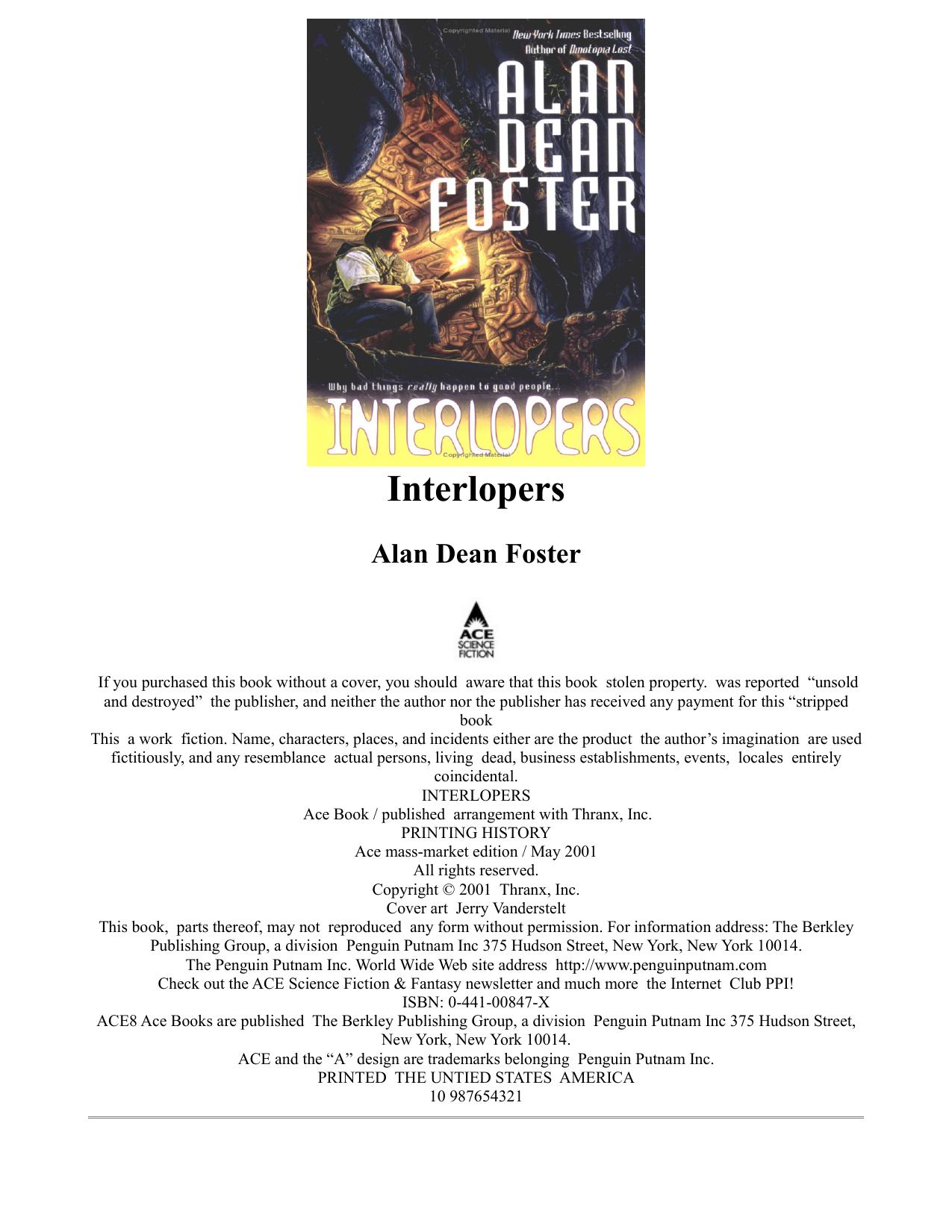 Interlopers by Alan Dean Foster