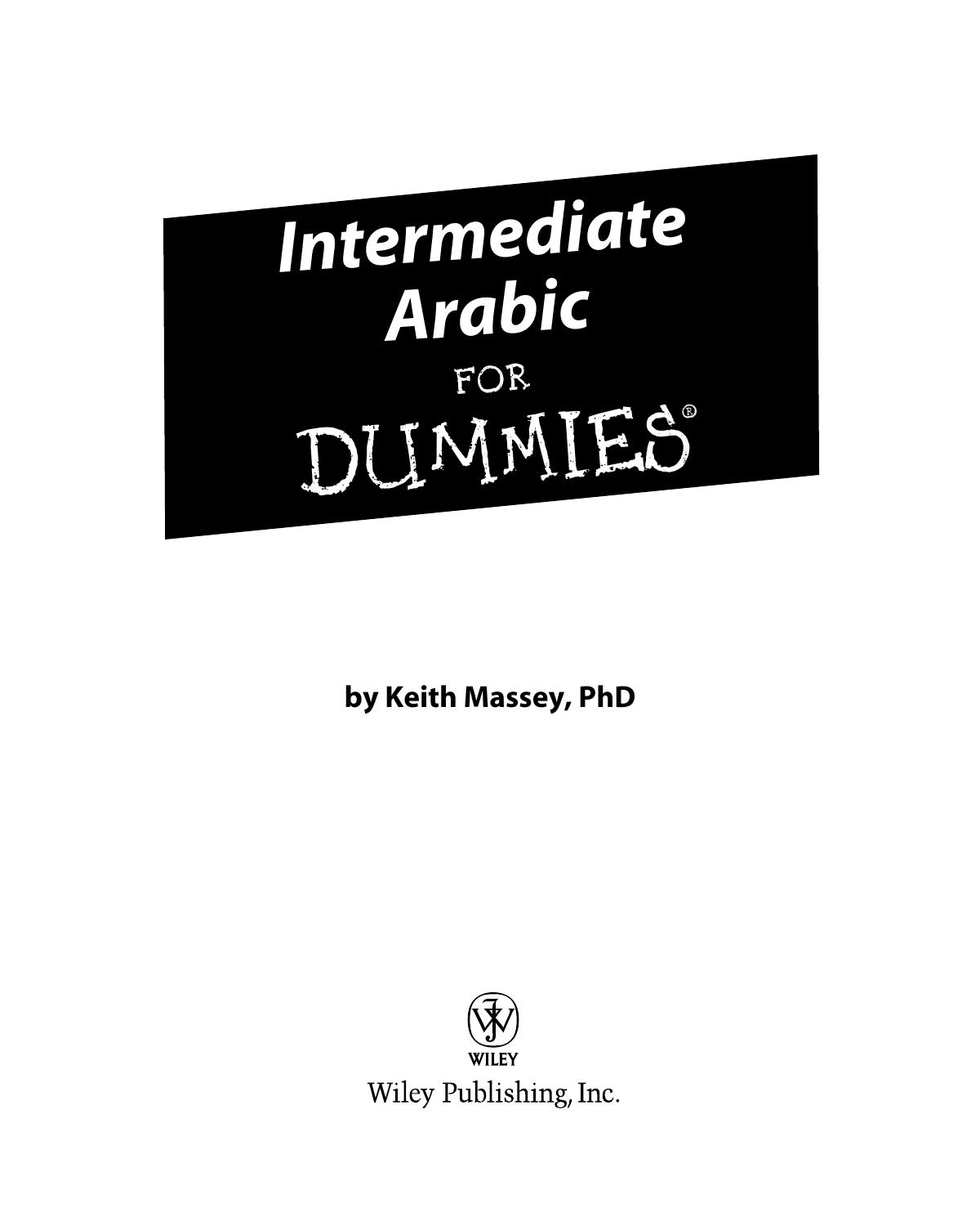 Intermediate Arabic for dummies by Keith Massey