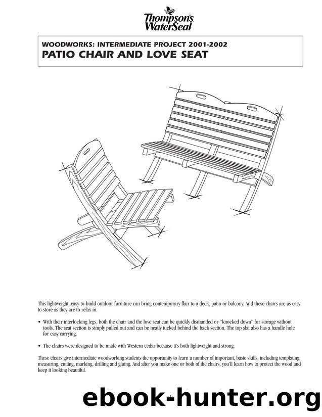 Intermediate Project_Patio Chair and Love Seat by Minwax