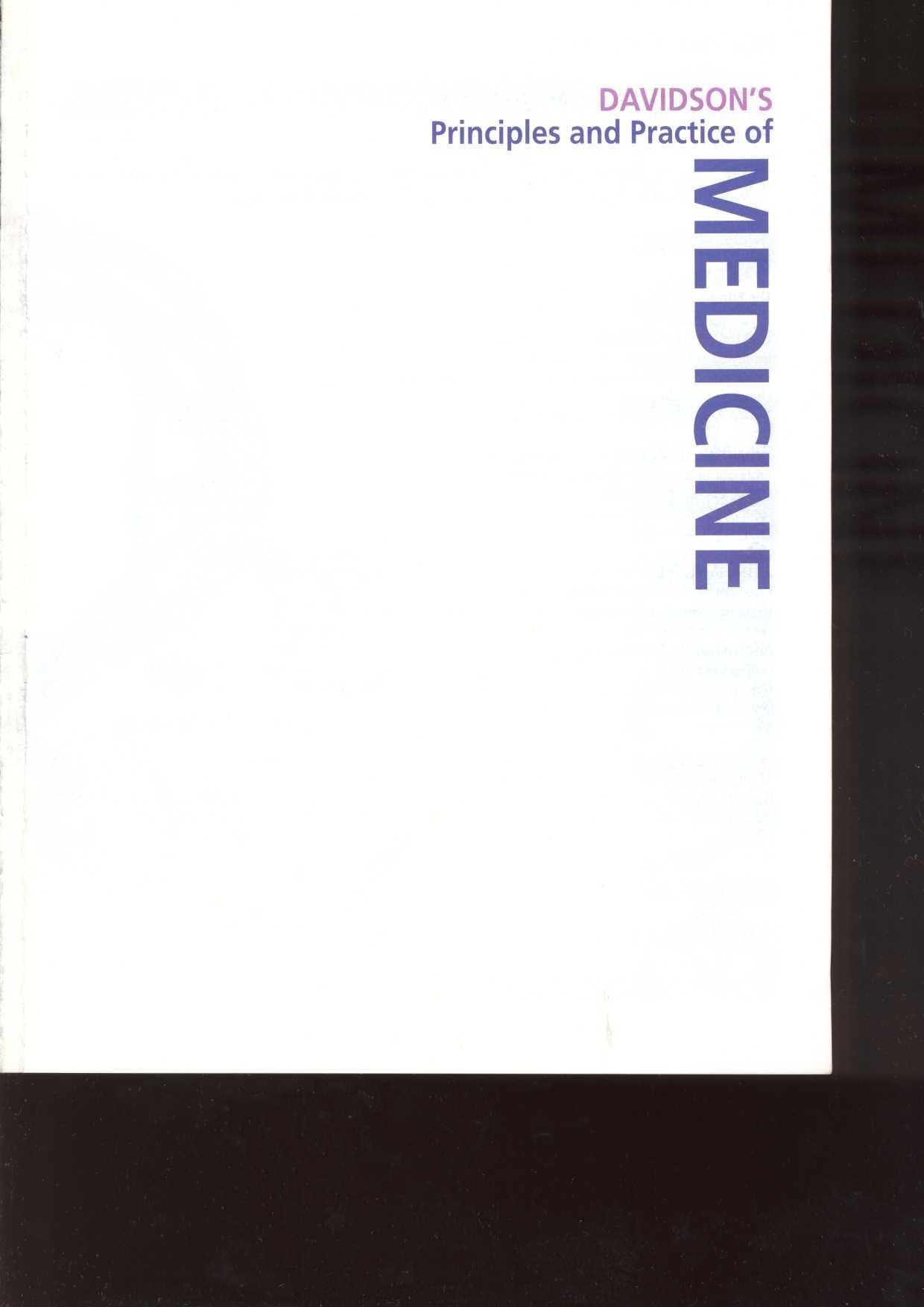 Internal Medicine by Davidson's Principles & Practice of Medicine