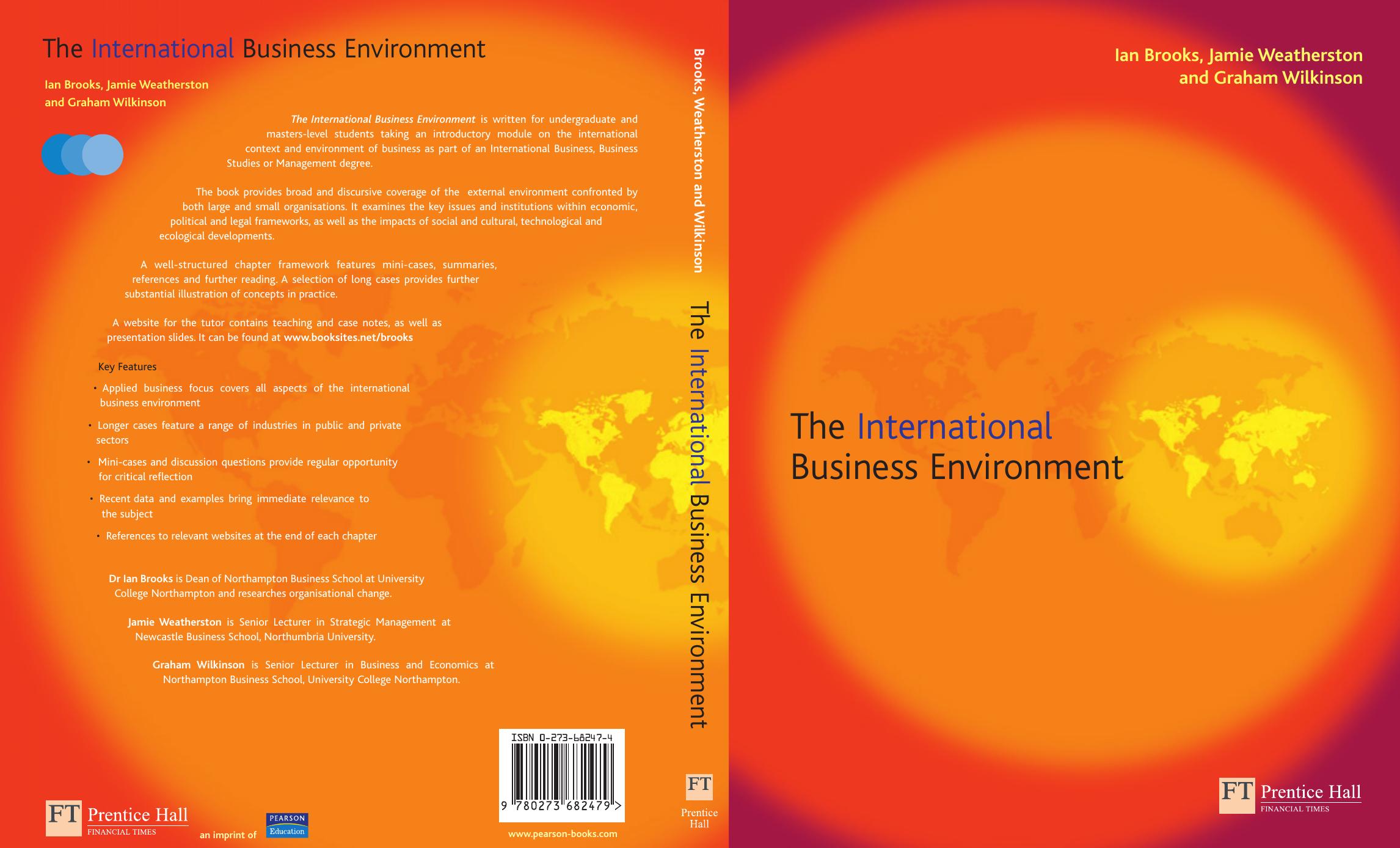 International Business Environment by Ian Brooks Jamie Weatherston Graham Wilkinson