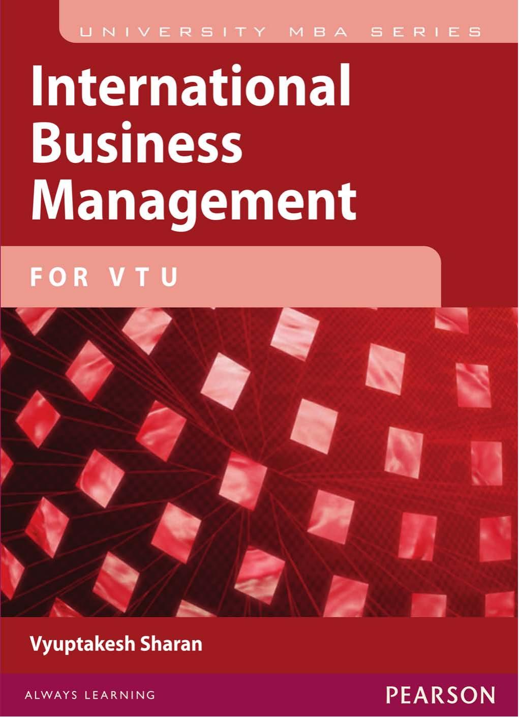 International Business Management : For VTU by Vyuptakesh Sharan