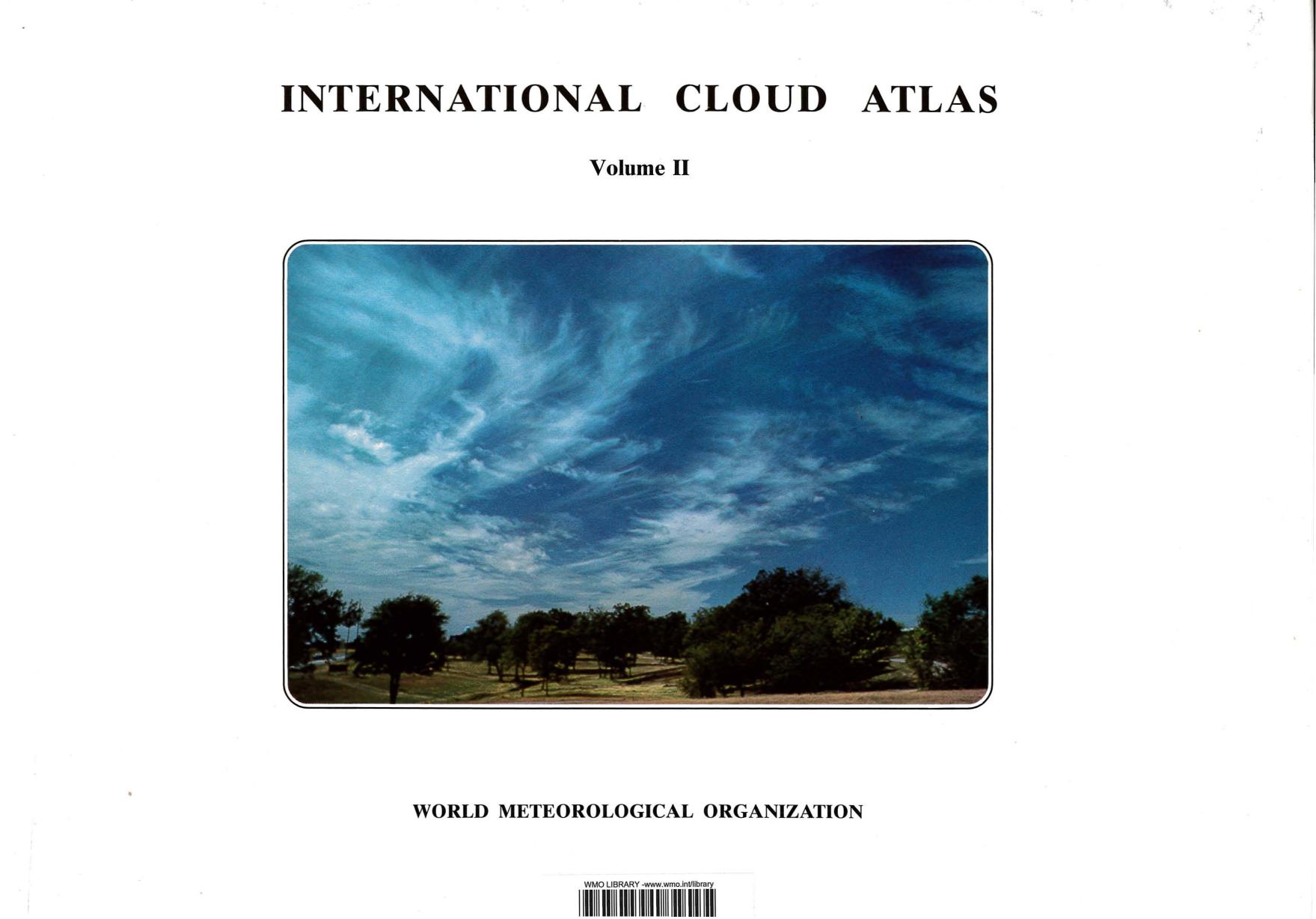 International Cloud Atlas, Volume 2 by World Meteorological Organization