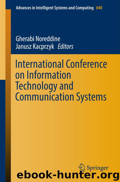 International Conference on Information Technology and Communication Systems by Gherabi Noreddine & Janusz Kacprzyk