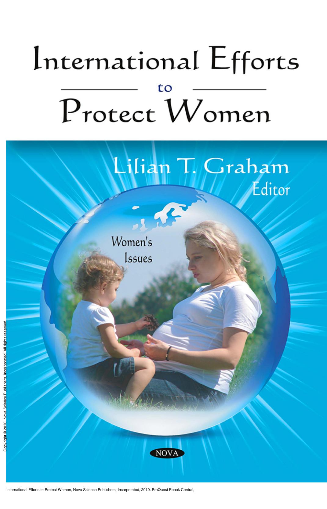 International Efforts to Protect Women by Lilian T. Graham