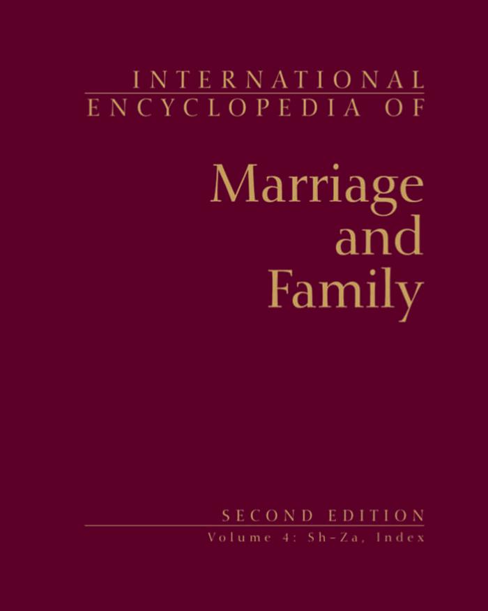 International Encyclopedia Of Marriage And Family Vol 4 2nd by Unknown