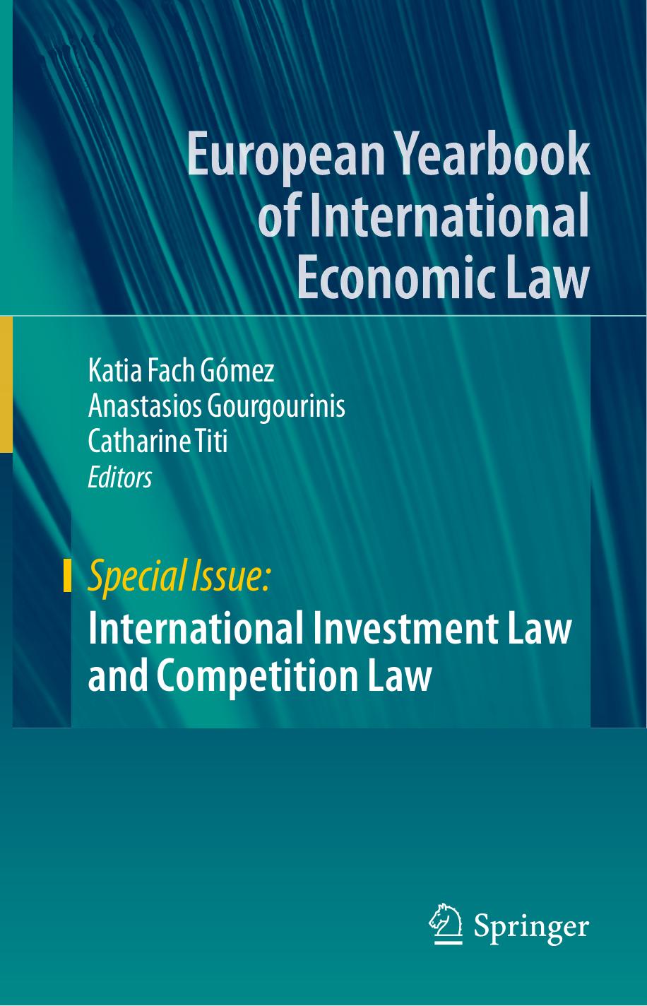 International Investment Law and Competition Law by Unknow