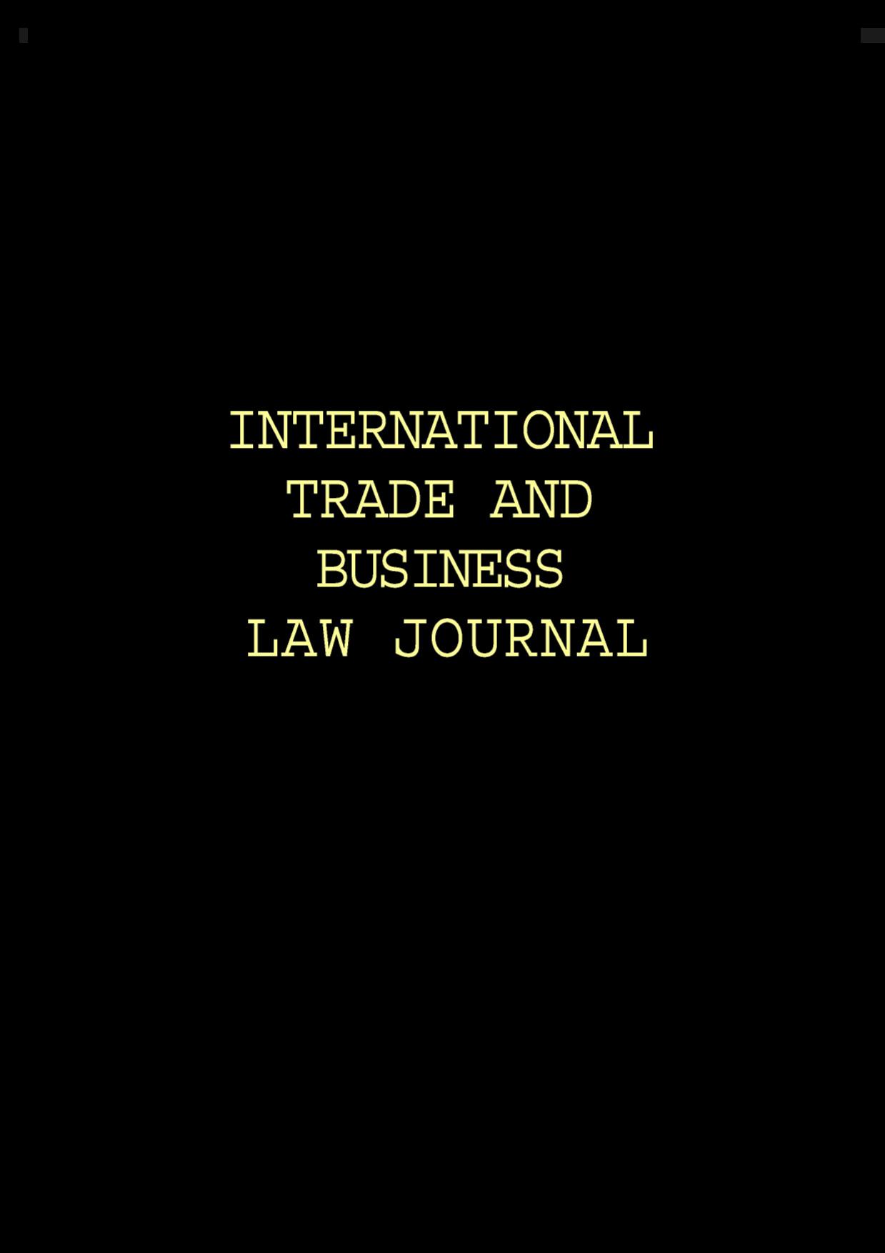 International Trade and Business Law Annual by Australian Institute of Foreign Comparative Law