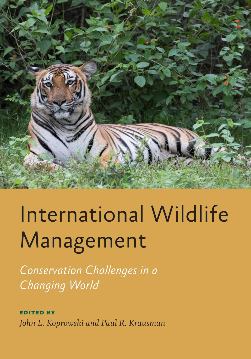 International Wildlife Management by John L. Koprowski and Paul R. Krausman