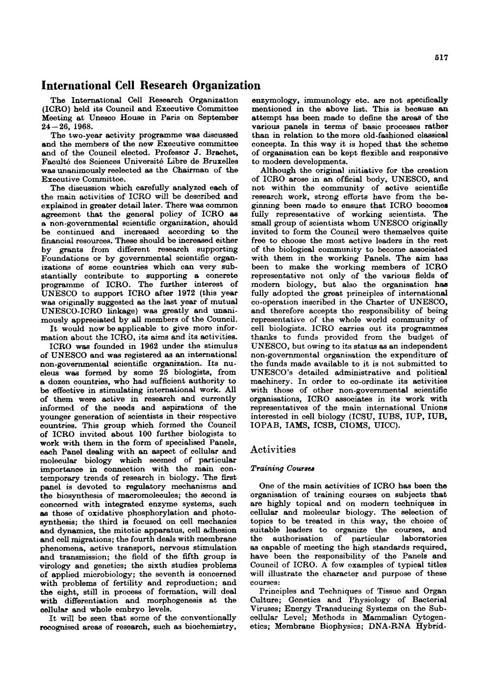 International cell research organization by Unknown