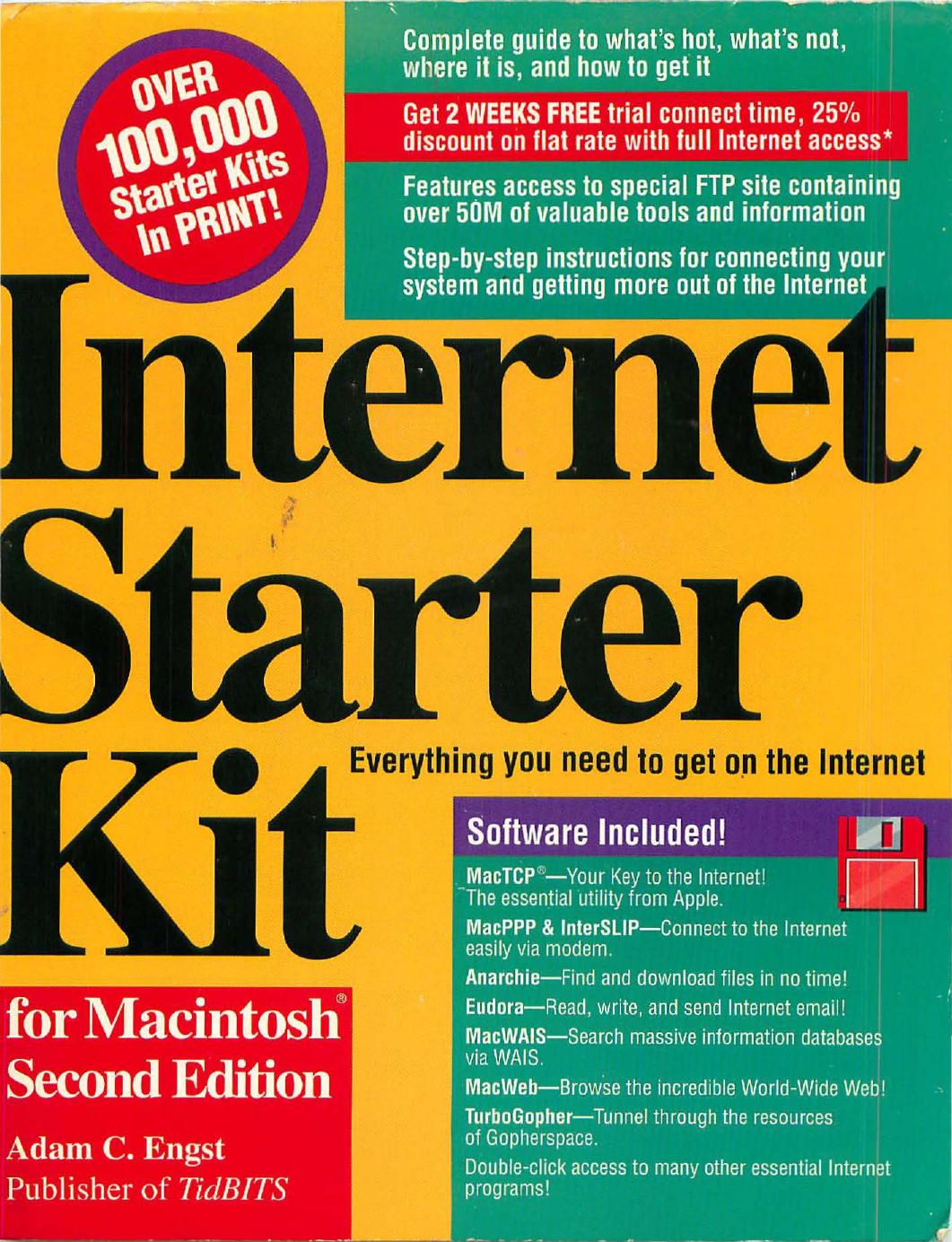 Internet Starter Kit for Macintosh by Adam C. Engst