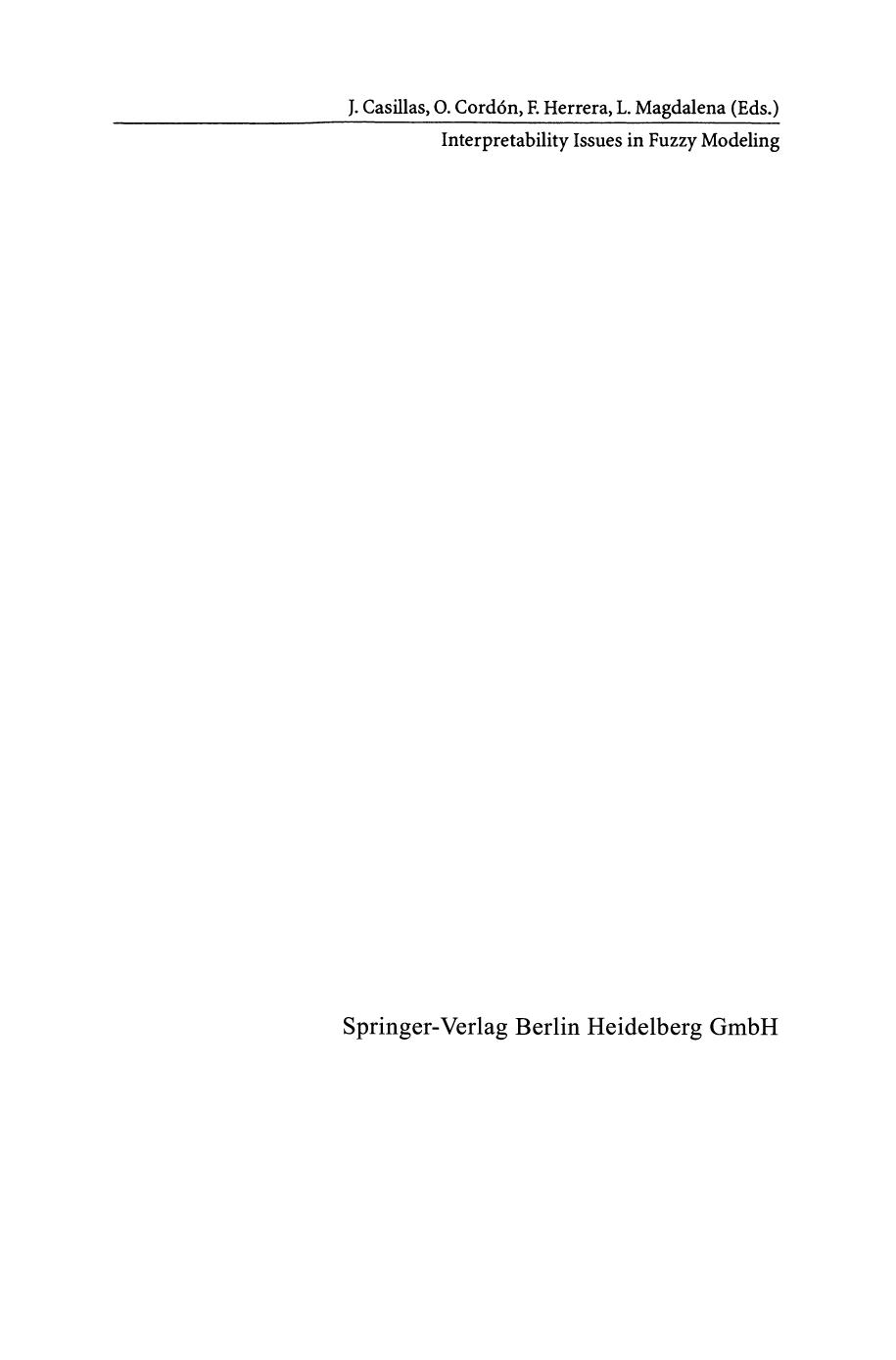 Interpretability Issues in Fuzzy Modeling by unknow