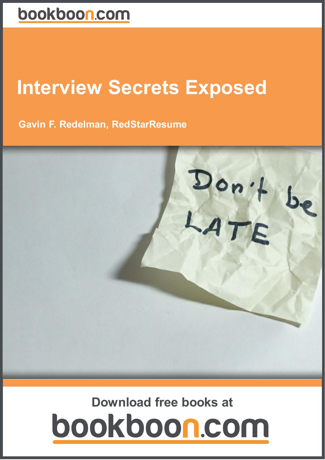 Interview Secrets Exposed by Unknown