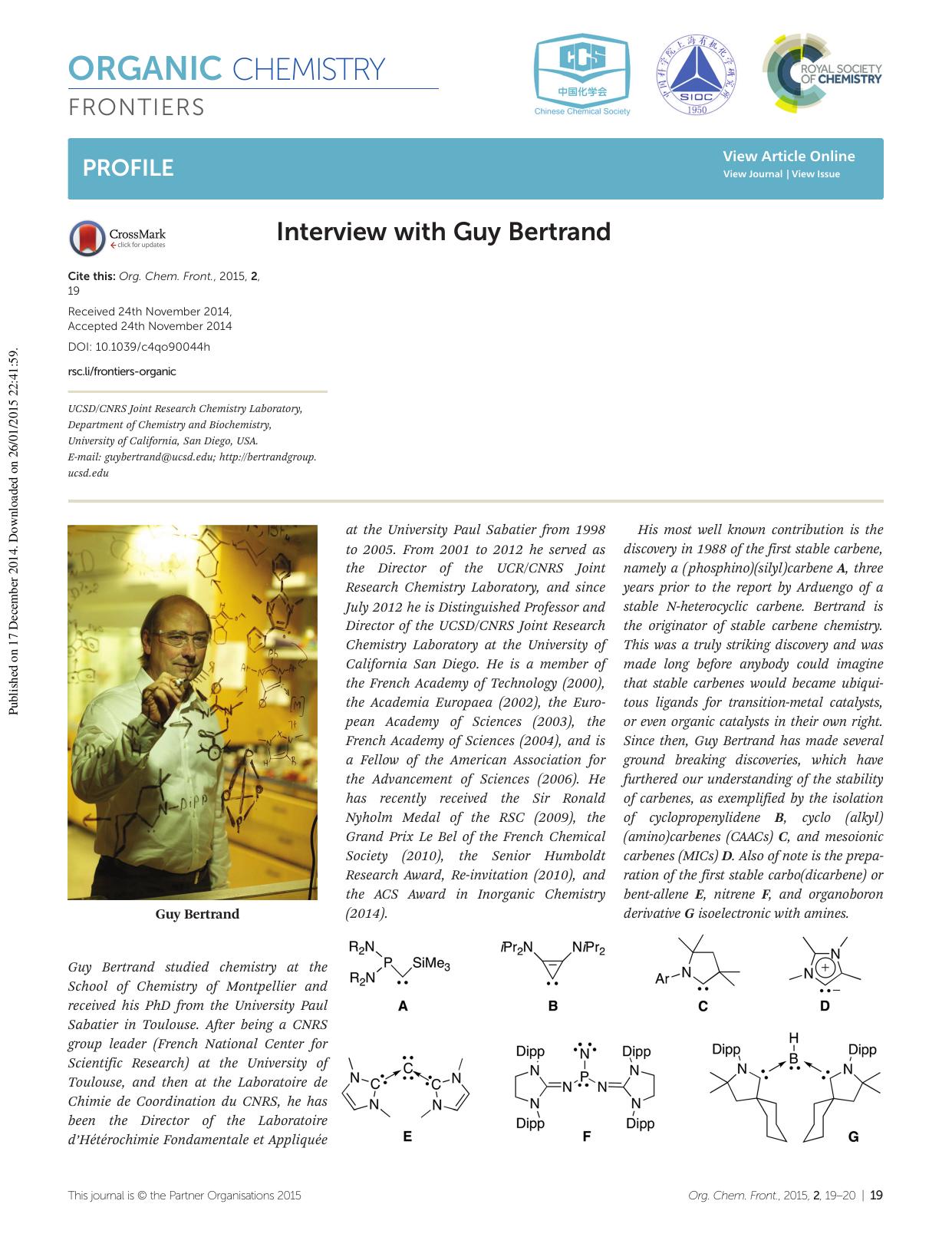 Interview with Guy Bertrand by Unknown