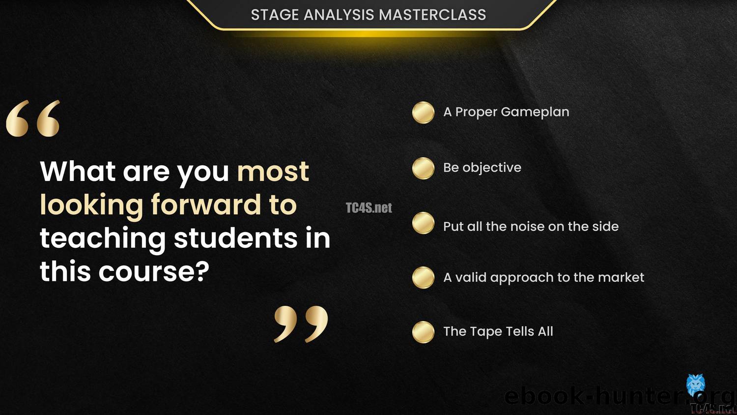 Interview-1-Slides-Stage-Analysis-Masterclass by Unknown