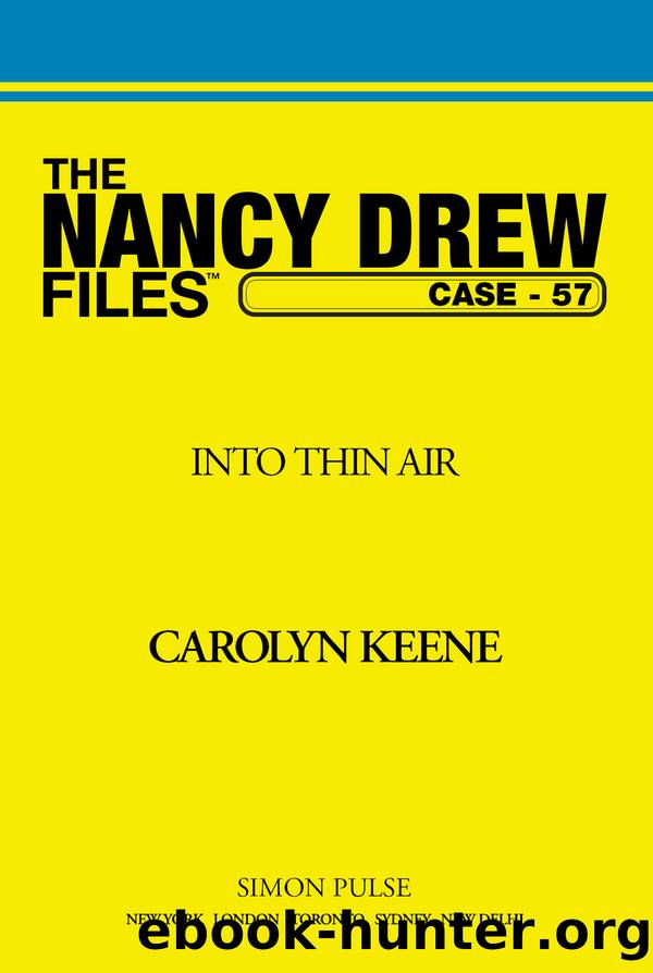 Into Thin Air by Carolyn Keene