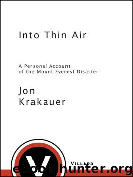 Into Thin Air by Jon Krakauer