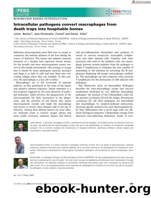 Intracellular pathogens convert macrophages from death traps into hospitable homes by Unknown