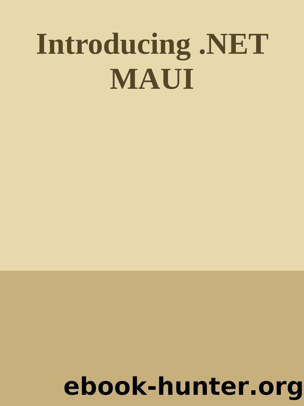 Introducing .NET MAUI by 2023