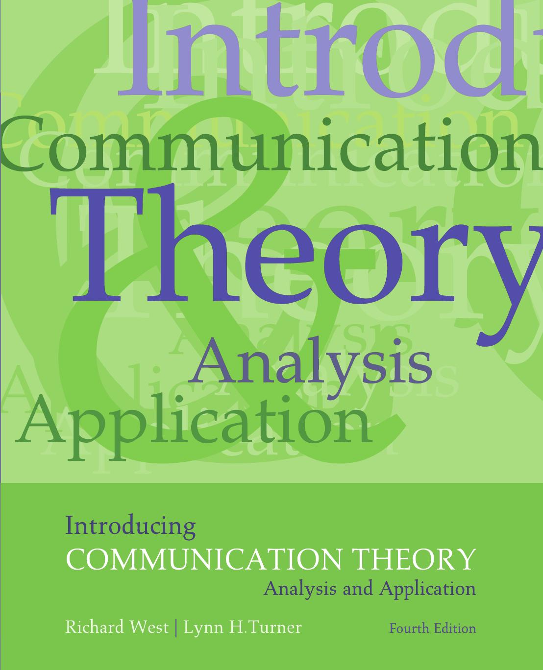 Introducing Communication Theory: Analysis and Application by Richard L West