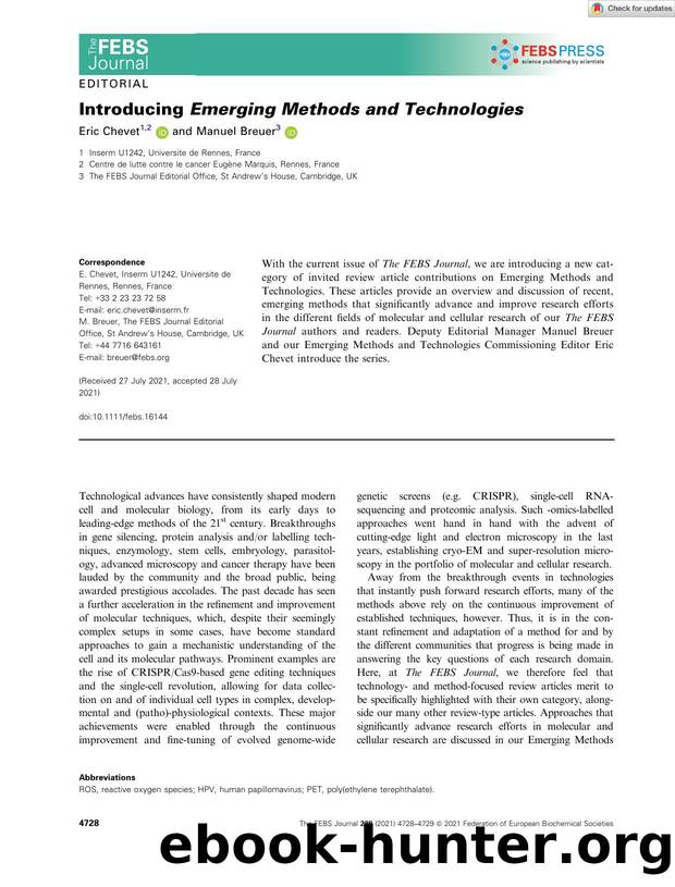 Introducing Emerging Methods and Technologies by Unknown