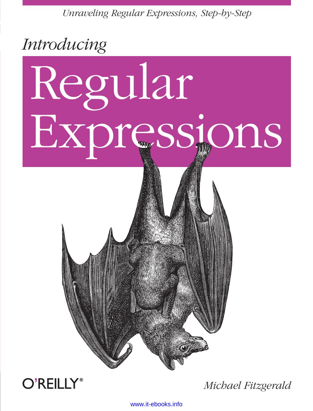 Introducing Regular Expressions by Michael Fitzgerald