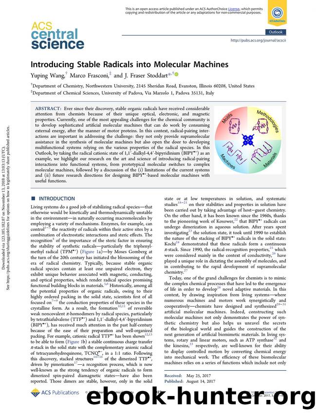 Introducing Stable Radicals into Molecular Machines by Yuping Wang Marco Frasconi & J. Fraser Stoddart