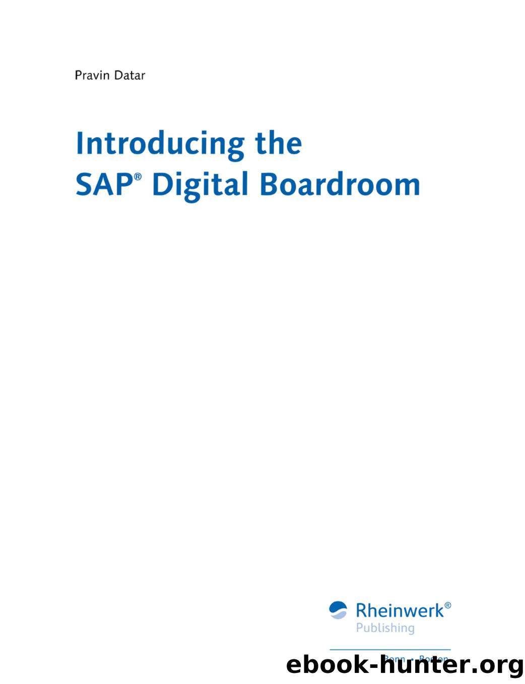 Introducing the SAP Digital Boardroom by Unknown