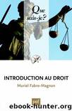Introduction au Droit by Fabre-Magnan Muriel