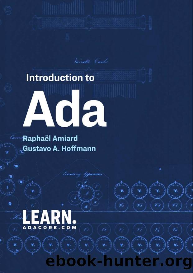 Introduction to Ada by Amiard Raphaël; Hoffman Gustavo A