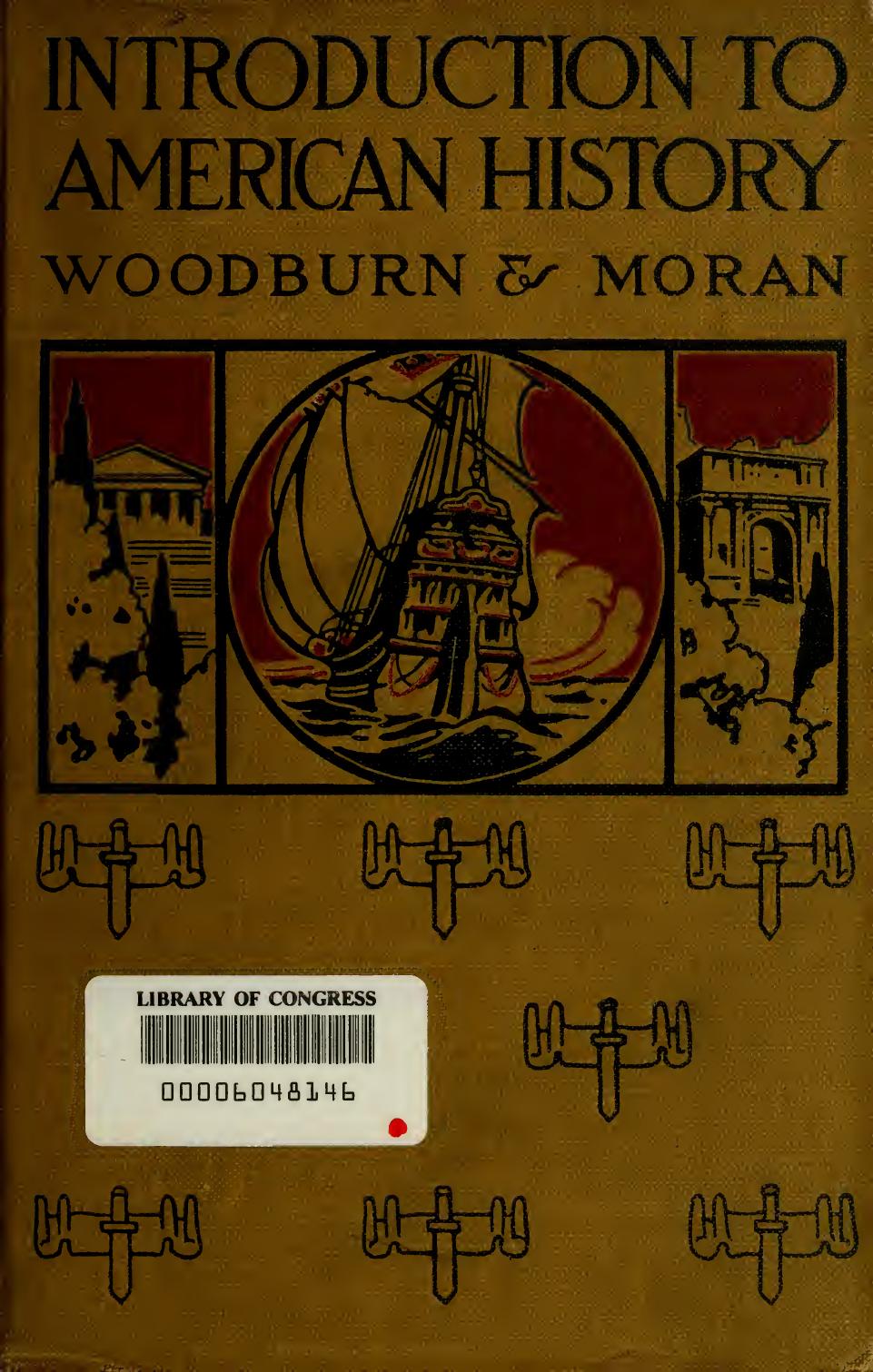 Introduction to American history by Woodburn James Albert 1856-