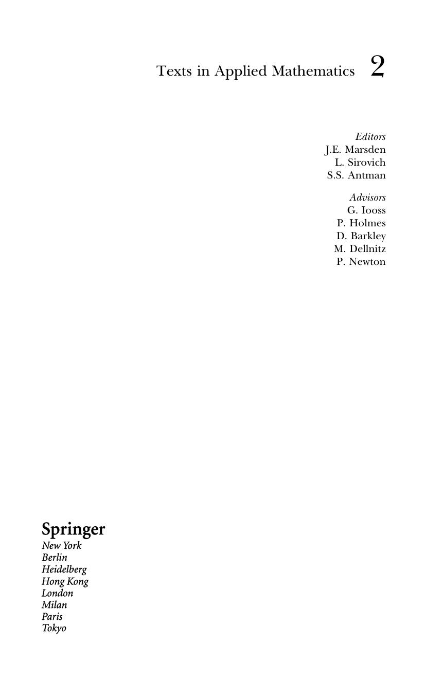 Introduction to Applied Nonlinear Dynamical Systems and Chaos by Stephen Wiggins