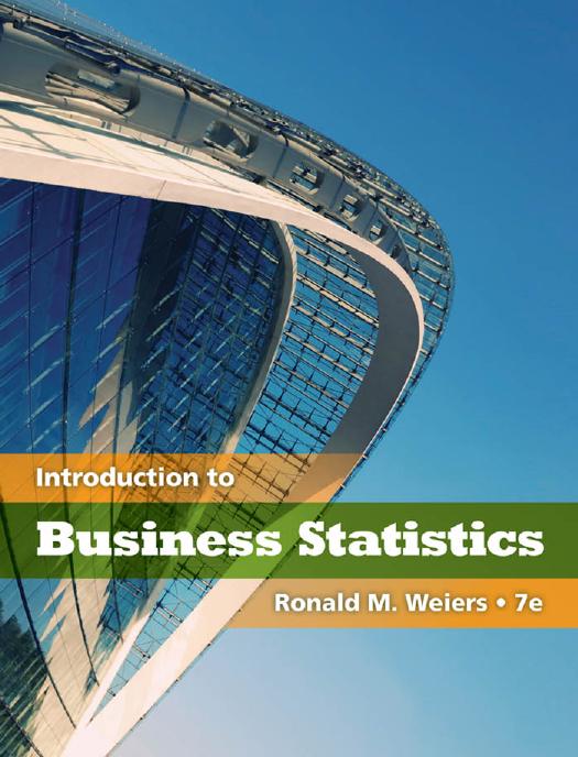 Introduction to Business Statistics by Ronald M.(Ronald M. Weiers) Weiers
