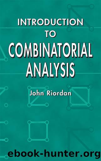 Introduction to Combinatorial Analysis by John Riordan