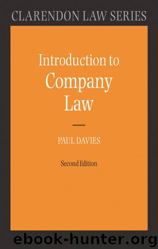 Introduction to Company Law (Clarendon Law Series) by Davies Paul
