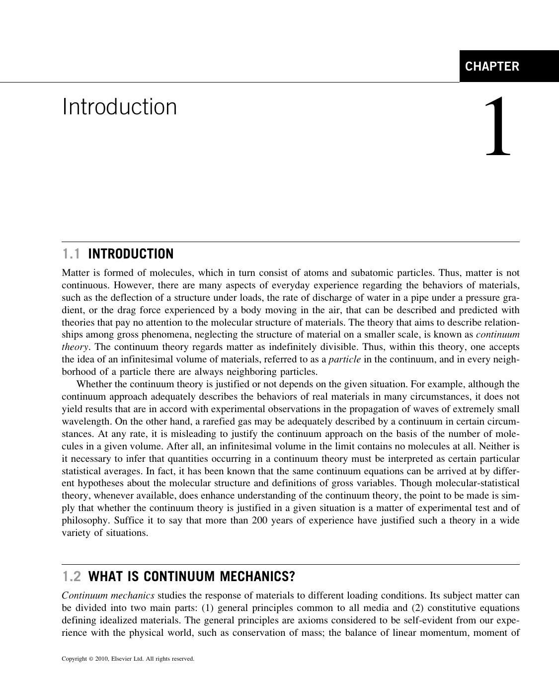 Introduction to Continuum Mechanics by W. Michael Lai David Rubin and Erhard Krempl (Auth.)