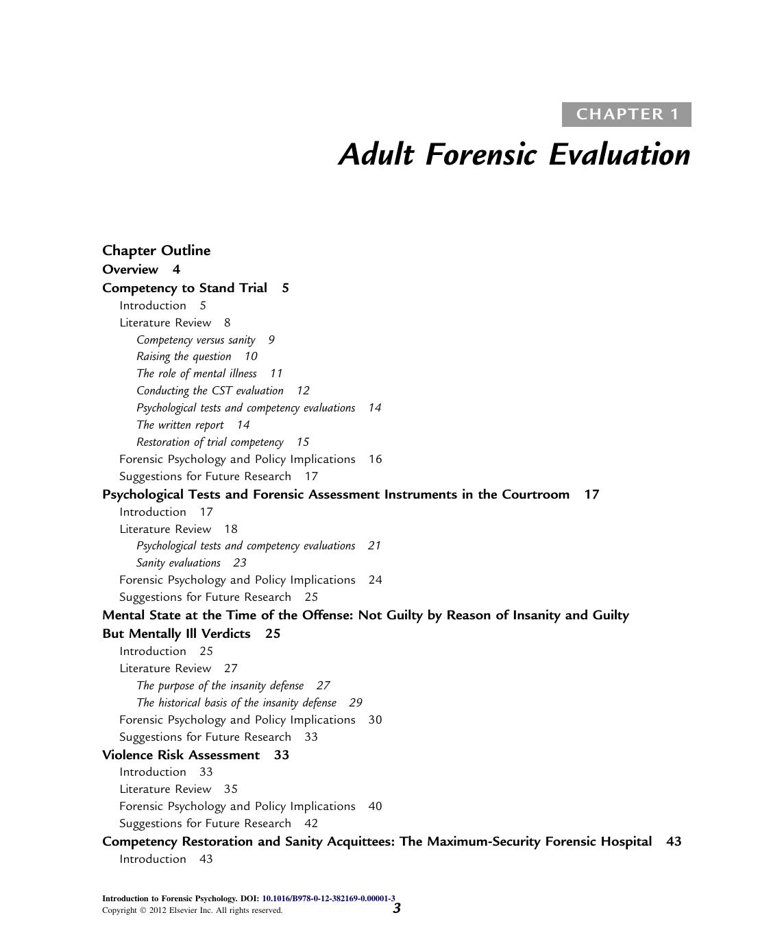 Introduction to Forensic Psychology by Shipley Stacey (Auth.)