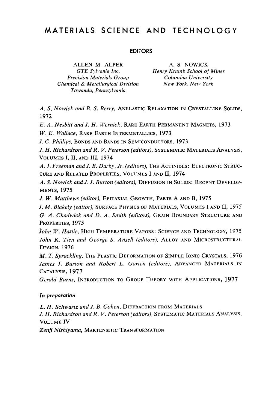 Introduction to Group Theory with Applications (1977) by Unknown