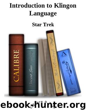 Introduction to Klingon Language by Star Trek