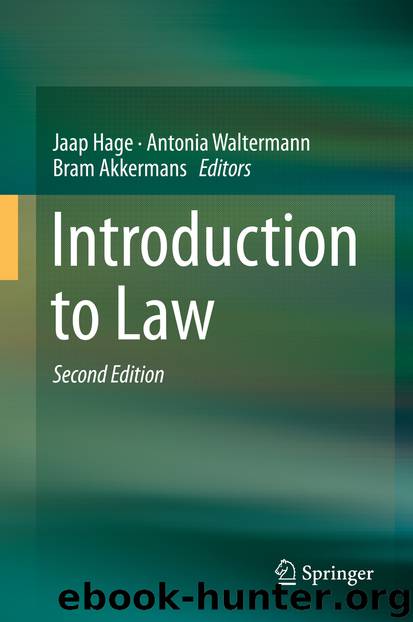 Introduction to Law by Jaap Hage Antonia Waltermann & Bram Akkermans