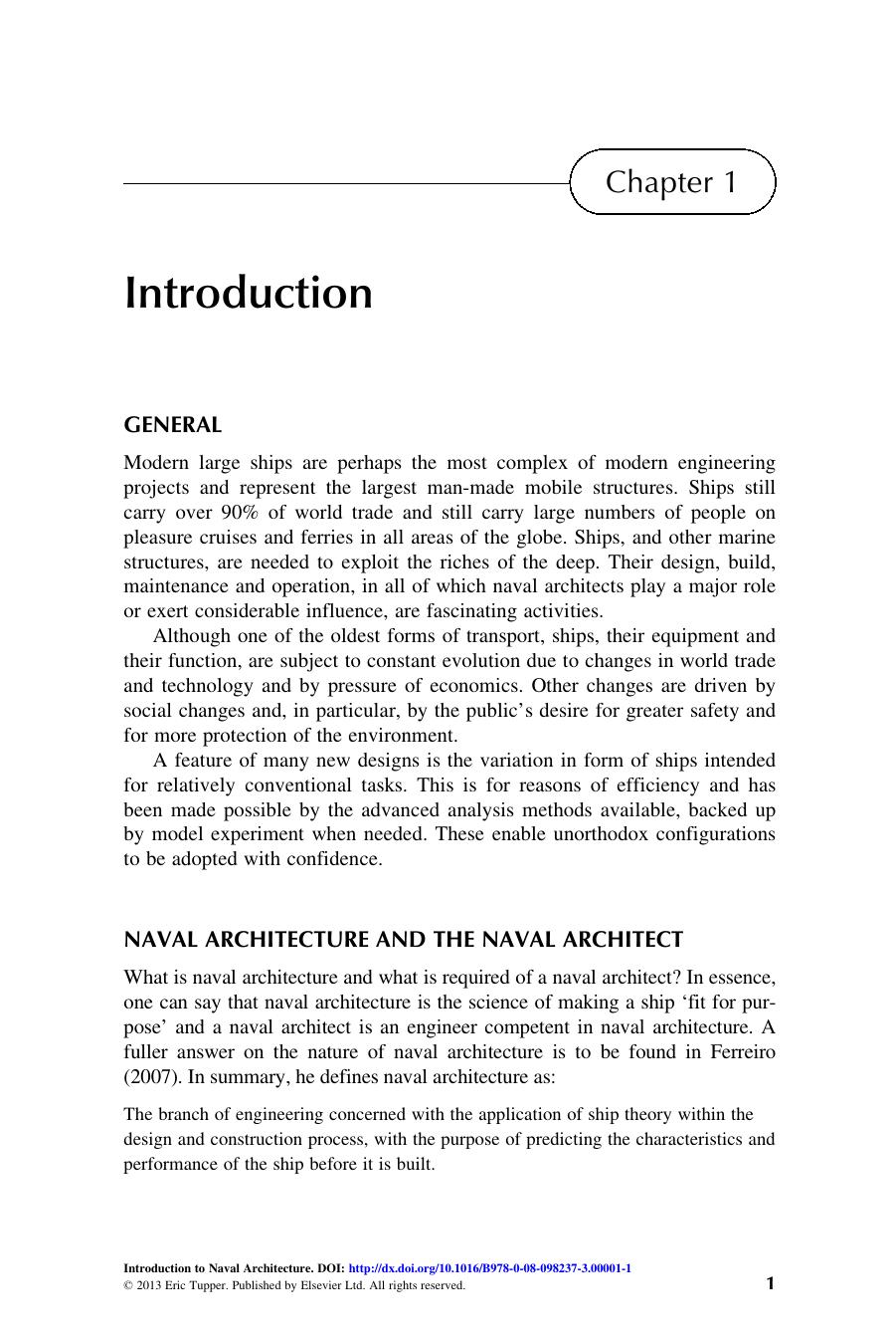 Introduction to Naval Architecture by E.C. Tupper (Auth.)