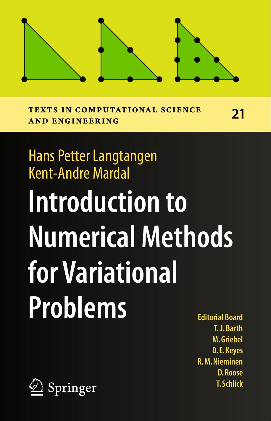 Introduction to Numerical Methods for Variational Problems by Langtangen Mardal