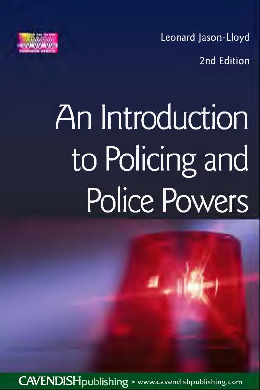 Introduction to Policing and Police Powers by Jason-Lloyd Leonard