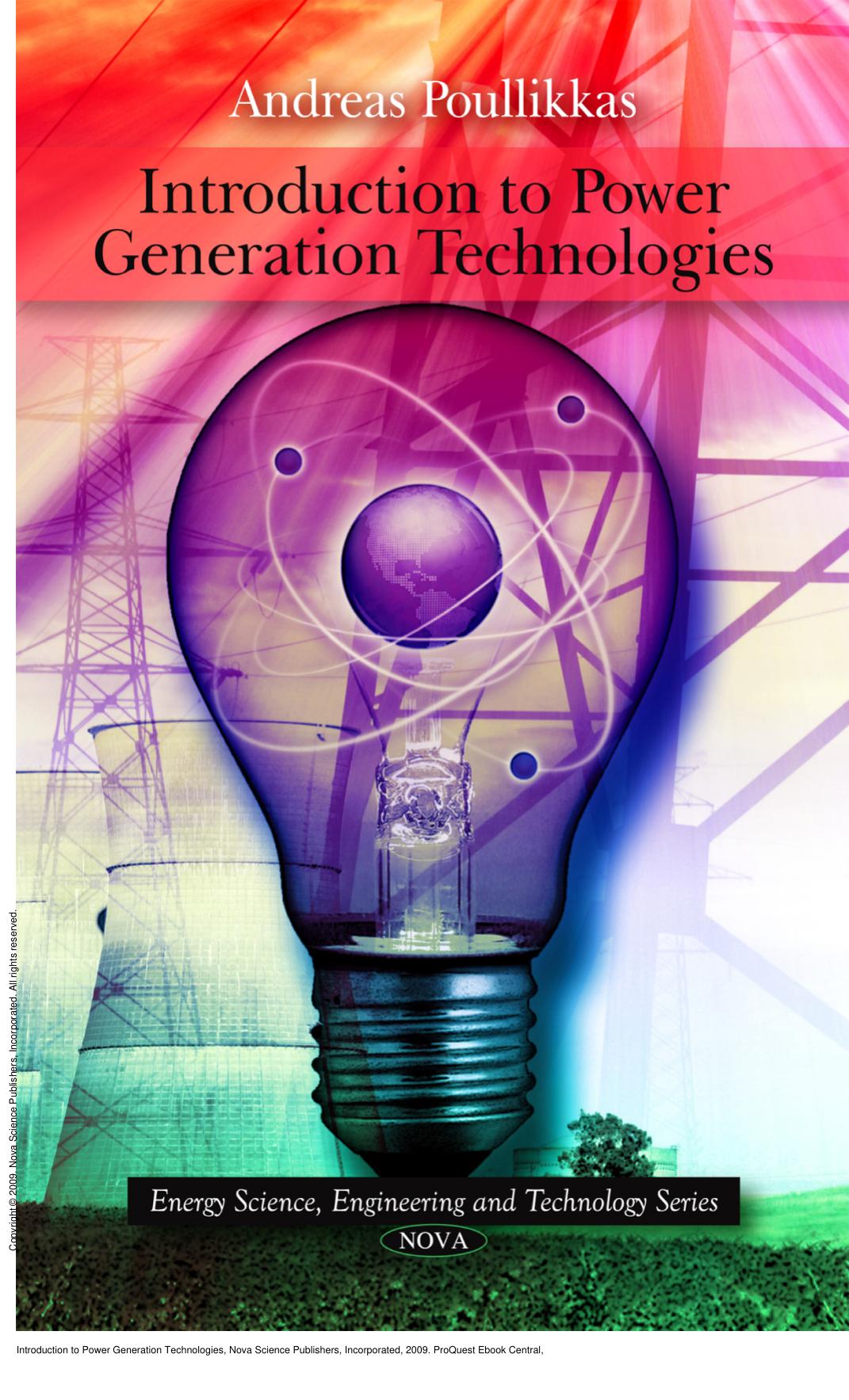 Introduction to Power Generation Technologies by Andreas Poullikkas