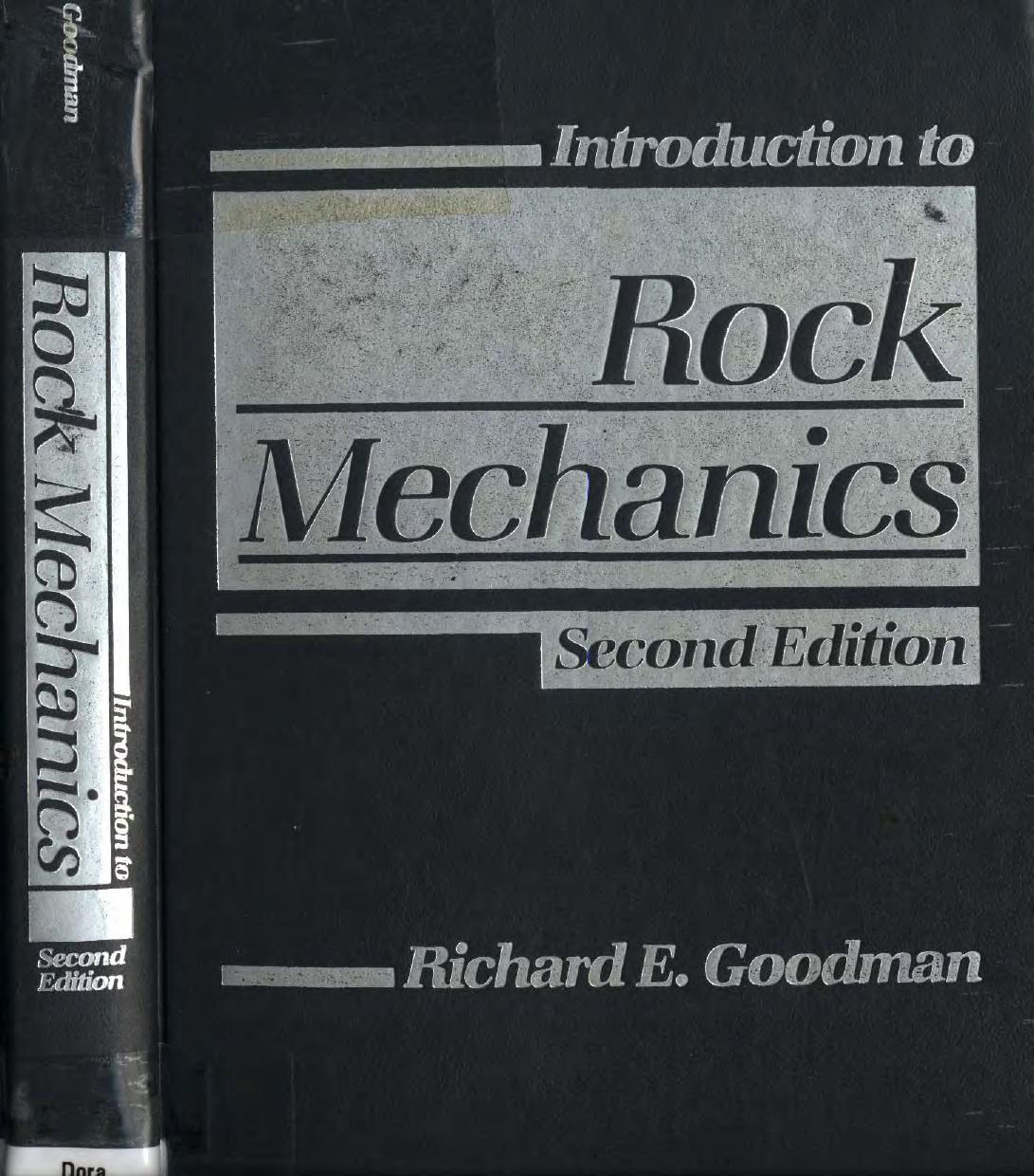 Introduction to Rock Mechanics by Richard E. Goodman
