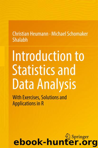 Introduction to Statistics and Data Analysis by Christian Heumann Michael Schomaker & Shalabh