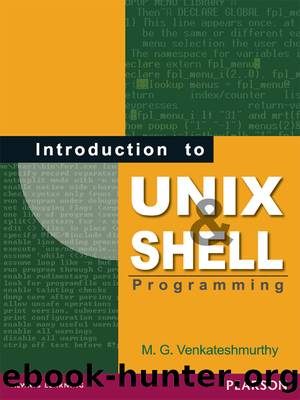 Introduction to Unix and Shell Programming by M. G. Venkateshmurthy