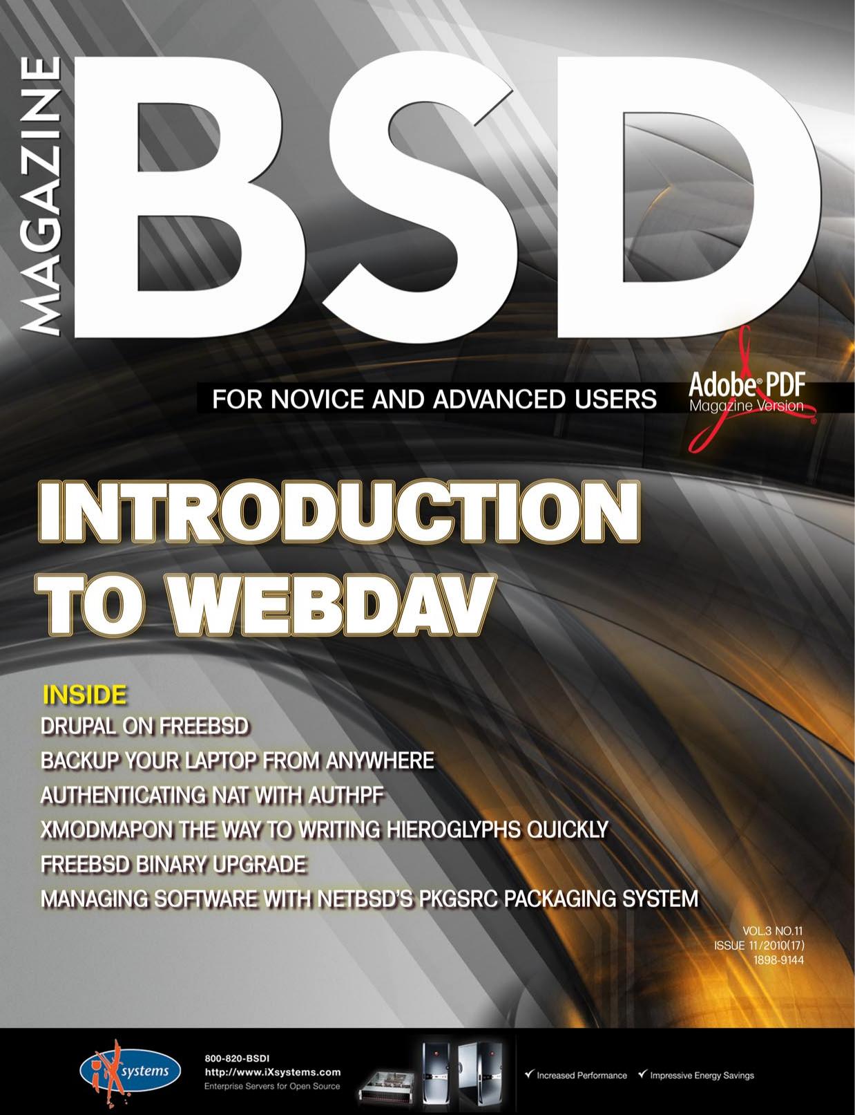 Introduction to WebDAV BSD 112010 by BSD Magazine